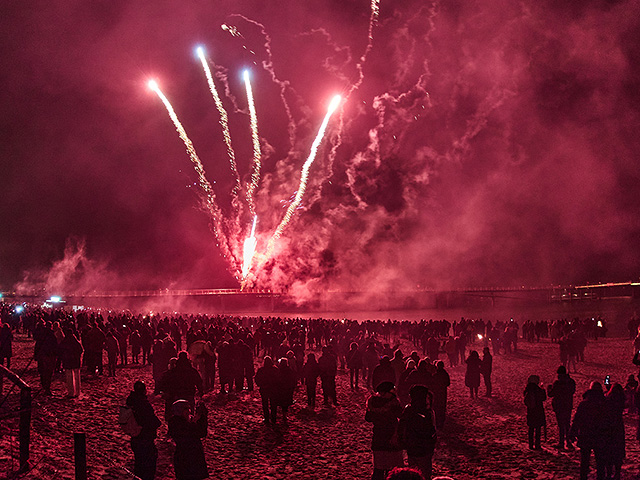 Пляж Балтийского моря в Тиммендорфер-Штранде, Германия