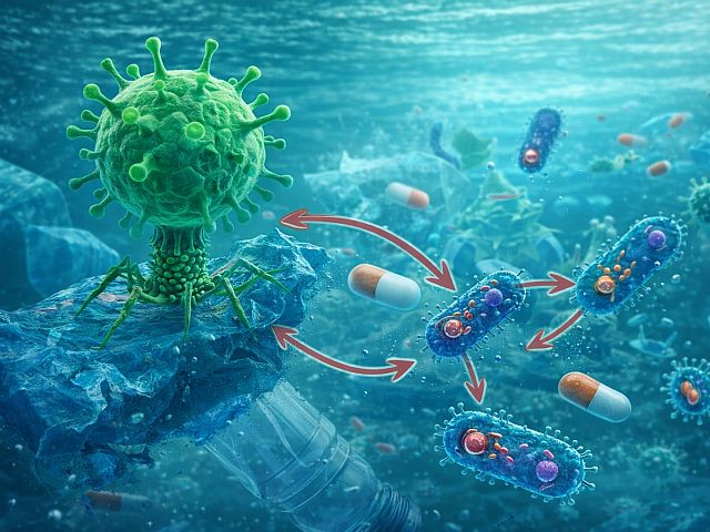 Вирусы в пластиковых отходах могут незаметно ускорить распространение устойчивости к антибиотикам