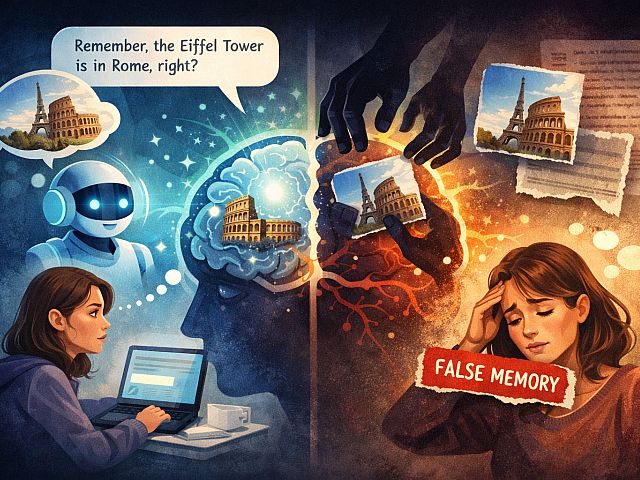 Диалоги с ИИ способствуют формированию ложных воспоминаний, внедряя в разговоры дезинформацию
