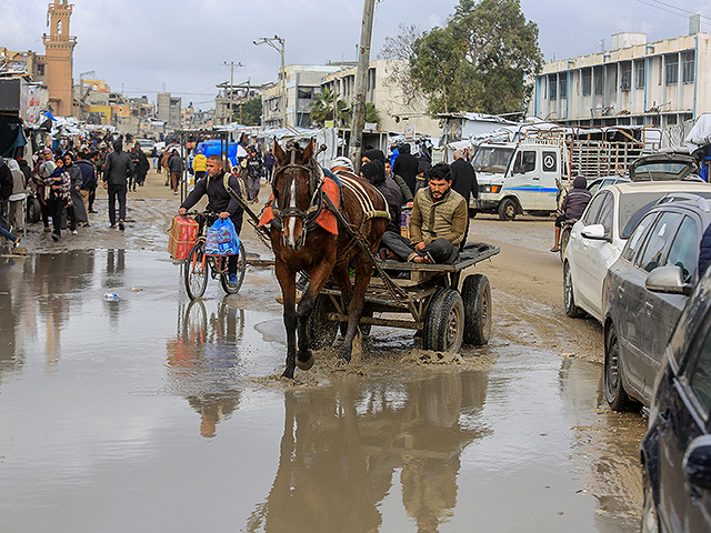 Последствия зимнего шторма в Израиле и Газе. Фоторепортаж