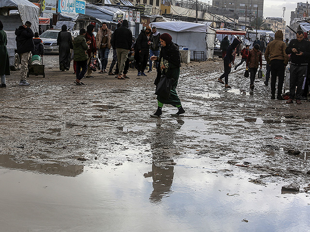 Последствия зимнего шторма в Израиле и Газе. Фоторепортаж