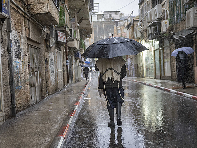 Последствия зимнего шторма в Израиле и Газе. Фоторепортаж