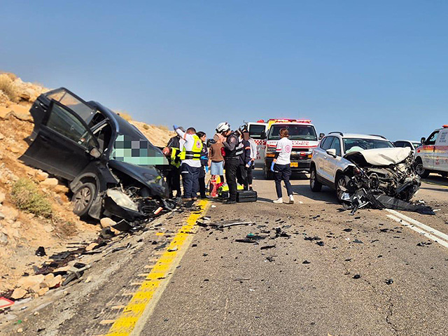 ДТП около Мертвого моря, один из пострадавших в тяжелом состоянии