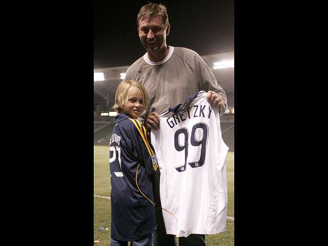 С сыном Тристаном, 2008 год