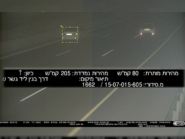 Житель Байт-Ханины в Иерусалиме разогнал старую "Короллу" до 205 км/ч