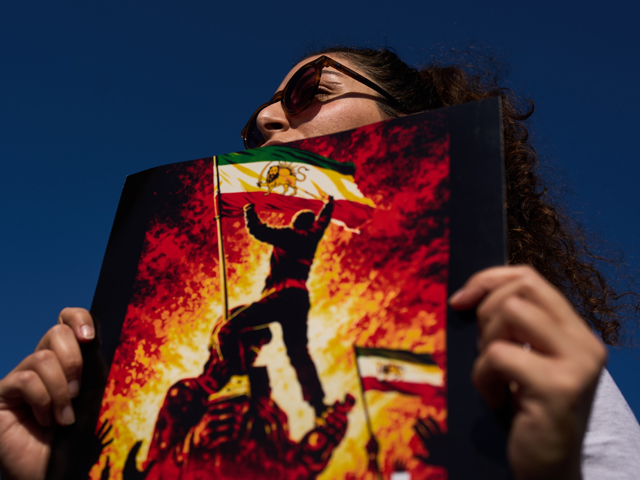 Митинг в поддержку антиправительственных протестов в Иране. Израиль, 16 января 2026 года