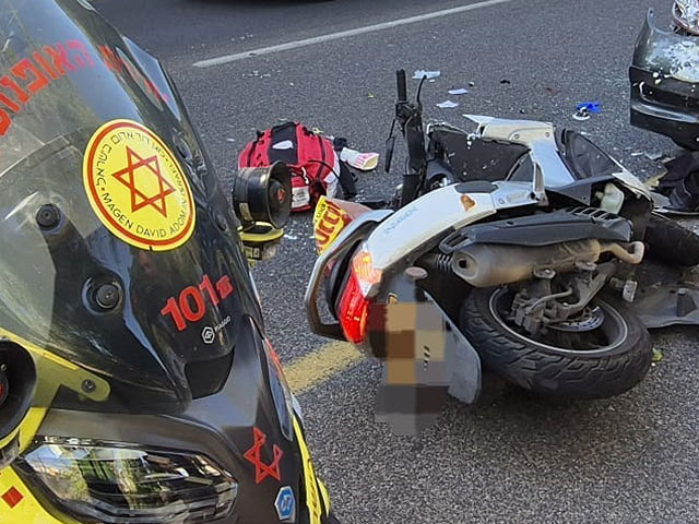 ДТП в Петах-Тикве: мотоциклист в тяжелом состоянии