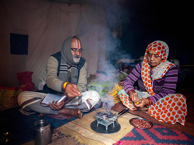 Индуистский фестиваль к полнолунию. Фоторепортаж