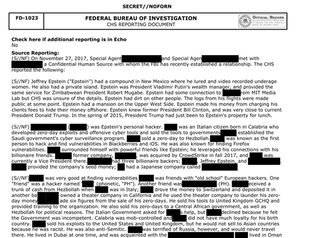 Источник ФБР: Эпштейн был "управляющим активами" Путина