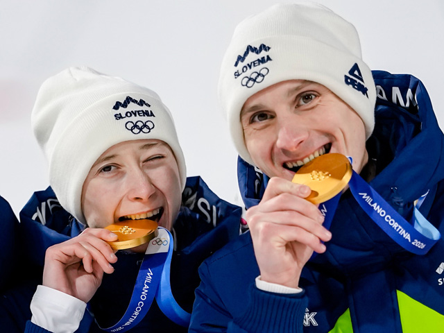 Олимпиада. Прыжки с трамплина. Словенская семья установила рекорд олимпиад