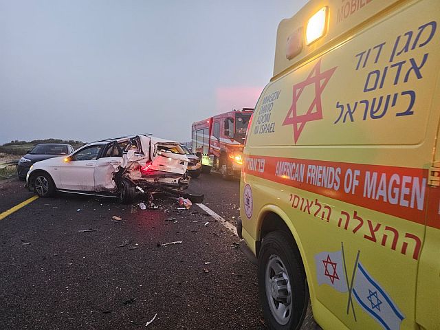 ДТП к югу от Хайфы, один из пострадавших в тяжелом состоянии
