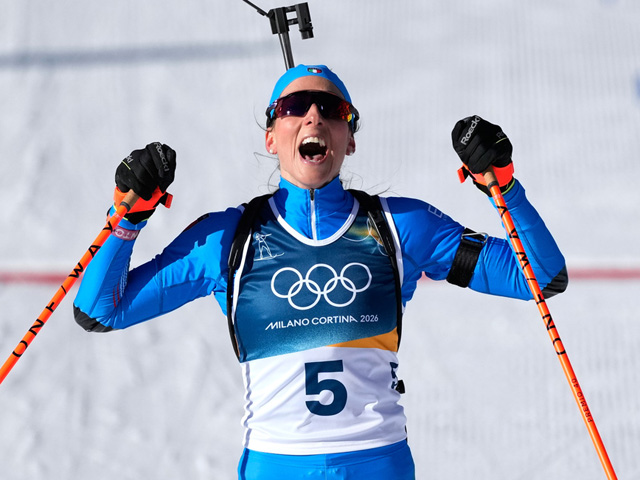Олимпиада. Биатлон. В гонке преследования победила итальянка