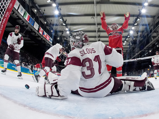 Олимпиада. Хоккей. Датчане победили сборную Латвии