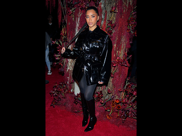 Амайя Эспиналь на показе коллекции LaQuan Smith