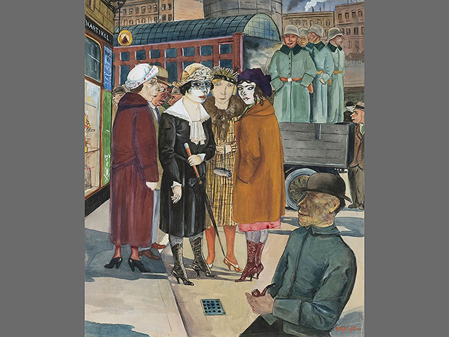 Рудольф Шлихтер, «Прохожие и солдаты» Студия Арнт Хауг 1925-26