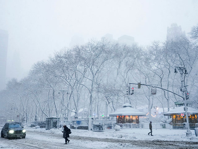 Рекордный снегопад на востоке США. Фоторепортаж