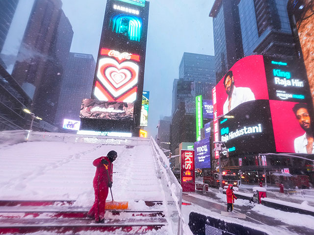Рекордный снегопад на востоке США. Фоторепортаж