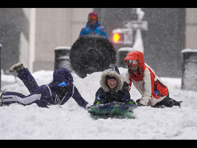 Рекордный снегопад на востоке США. Фоторепортаж