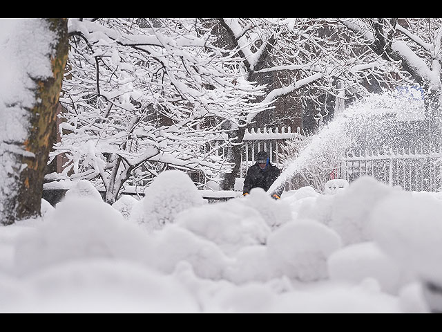 Рекордный снегопад на востоке США. Фоторепортаж