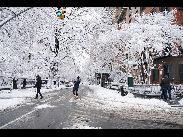Рекордный снегопад на востоке США. Фоторепортаж