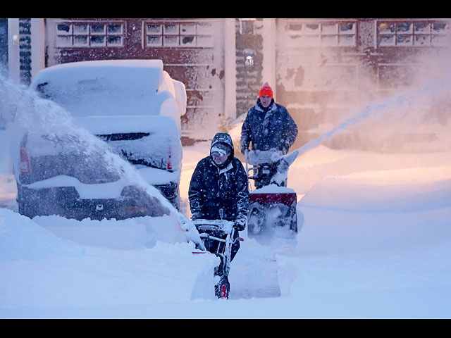 Рекордный снегопад на востоке США. Фоторепортаж