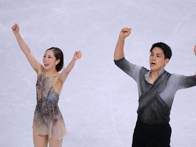 Олимпиада. Командное первенство. В произвольной программе победили японские фигуристы