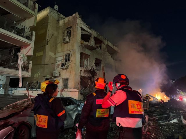 Падение ракеты в Гуш-Дане