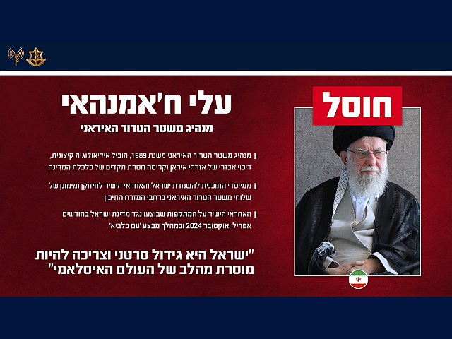 ЦАХАЛ опубликовал подтверждение ликвидации духовного лидера Ирана Али Хаменеи
