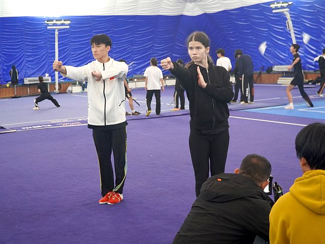 Чемпионка Европы Галия Ципор, Китай, съемка для CCTV