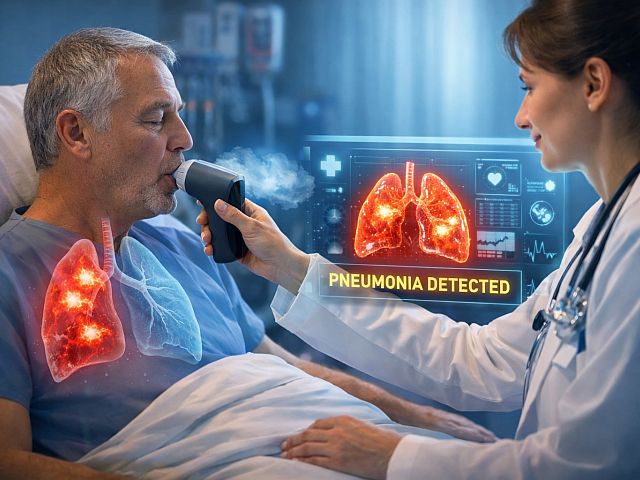 Новый датчик обнаруживает пневмонию по дыханию пациента
