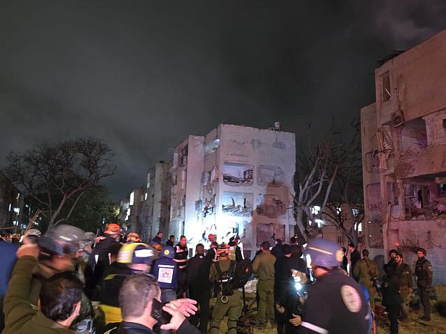 Предварительные сообщения о падении ракеты в Араде