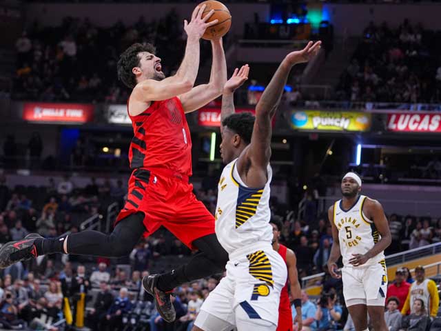 НБА. "Дабл-дабл 30+" Дени Авдии. "Портленд" победил "Индиану"