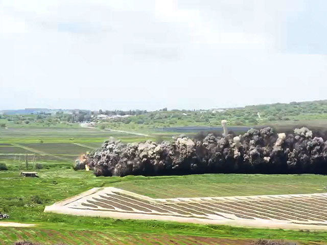 Министерство обороны опубликовало видео контролируемого подрыва 700 мин на Голанах