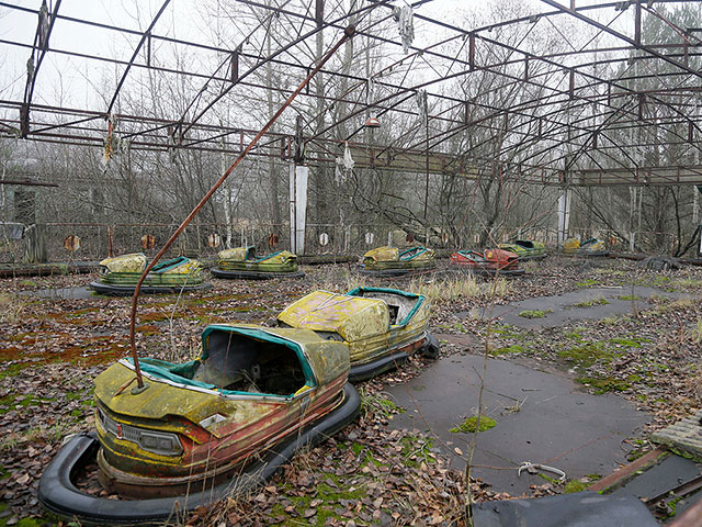 Автодром в заброшенном городе Припять. 2012 год