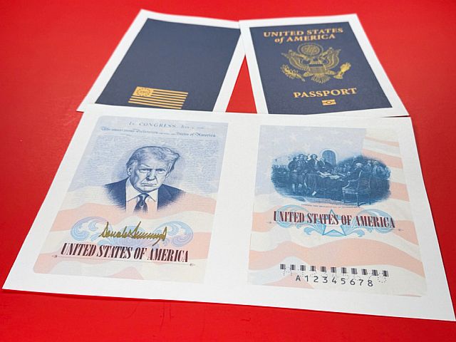Трамп представил новый юбилейный паспорт США с собственным изображением