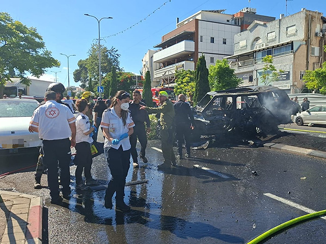 Поступили первые сообщения о взрыве автомобиля в Хайфе