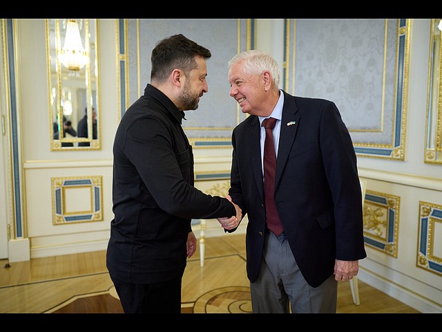 С президентом Украины Владимиром Зеленским. 10 июля 2026 года