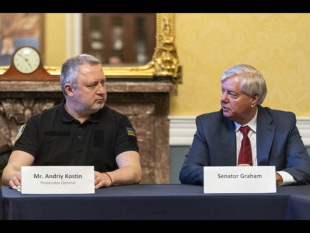 С генеральным прокурором Украины Андреем Костиным, 2023 год
