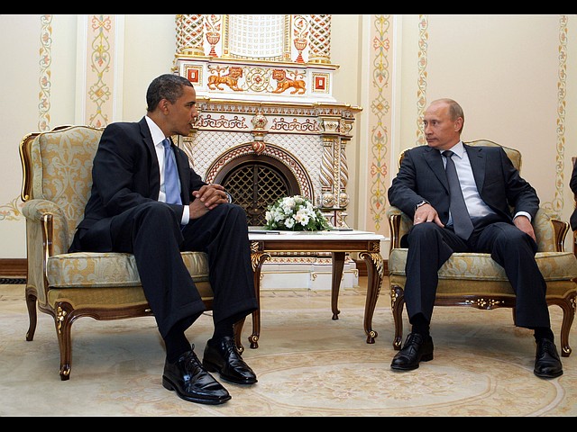 С Владимром Путиным, 2009 год