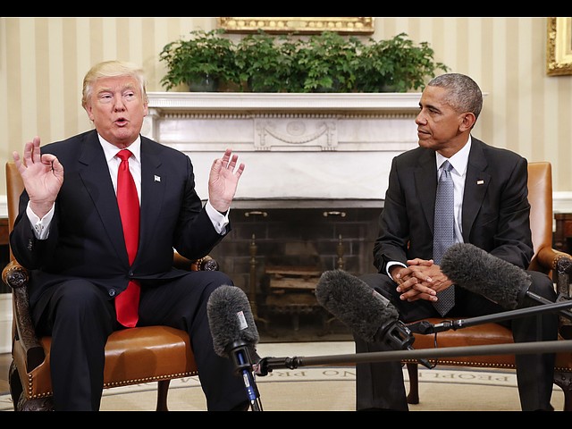 С избранным президентом Дональдом Трампом. 2016 год