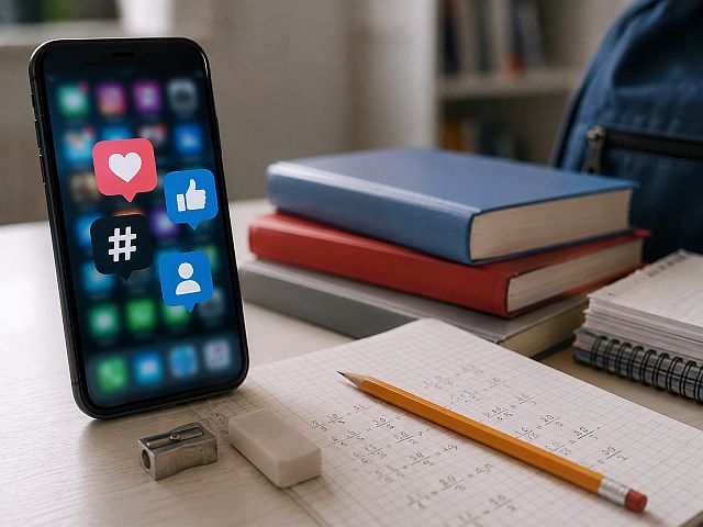 Дети, которые пользуются соцсетями в раннем возрасте, хуже справляются со школьными тестами
