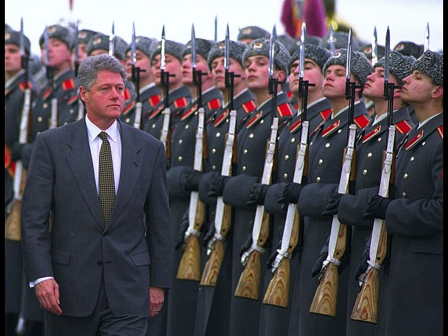 Во время визита в Москву, 1994 год