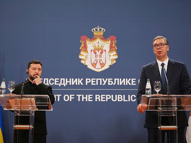 Об этом Александр Вучич заявил на совместной пресс-конференции с президентом Украины Владимиром Зеленским в Белграде