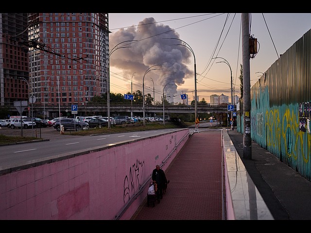 Киев после короткого "затишья". Фоторепортаж