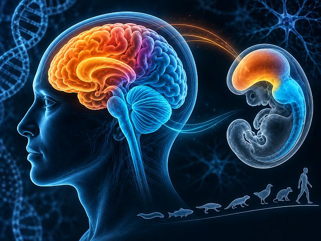 Ученые выяснили, что мозг формируется из двух независимо возникающих частей

