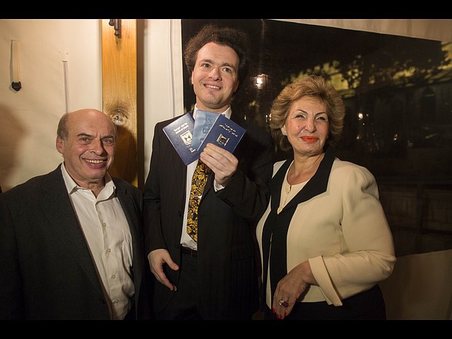С Натаном Щаранским и министром абсорбции Софой Ландвер, 2013 год