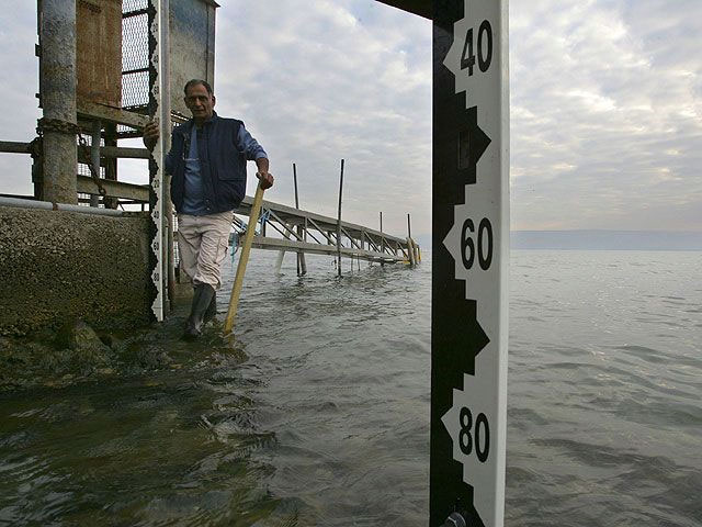 За прошедшие выходные уровень воды в Кинерете поднялся на 16 см