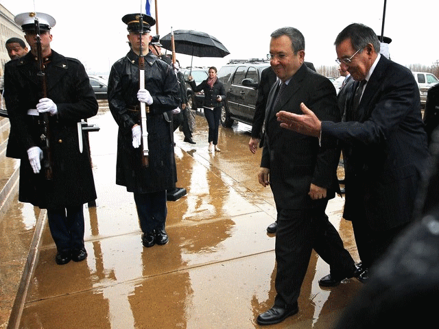 Эхуд Барак встретился в Пентагоне с министром обороны США Леоном Панеттой, 29 февраля 2012 г.