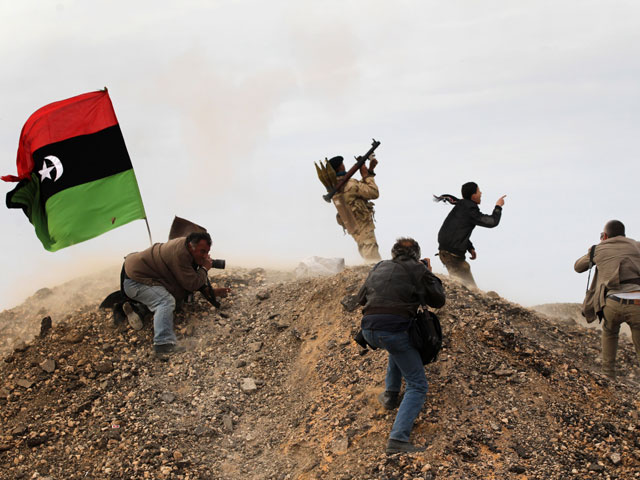 Работа журналистов в Ливии