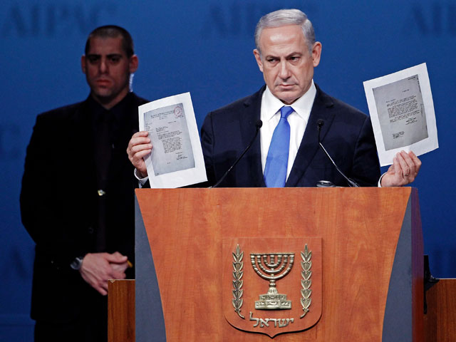 Биньямин Нетаниягу на форуме AIPAC.  5 марта 2012 года